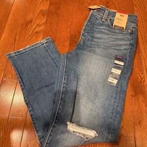 NWT Levis Wedgie Straight High Rise Jeans Womens 27x28